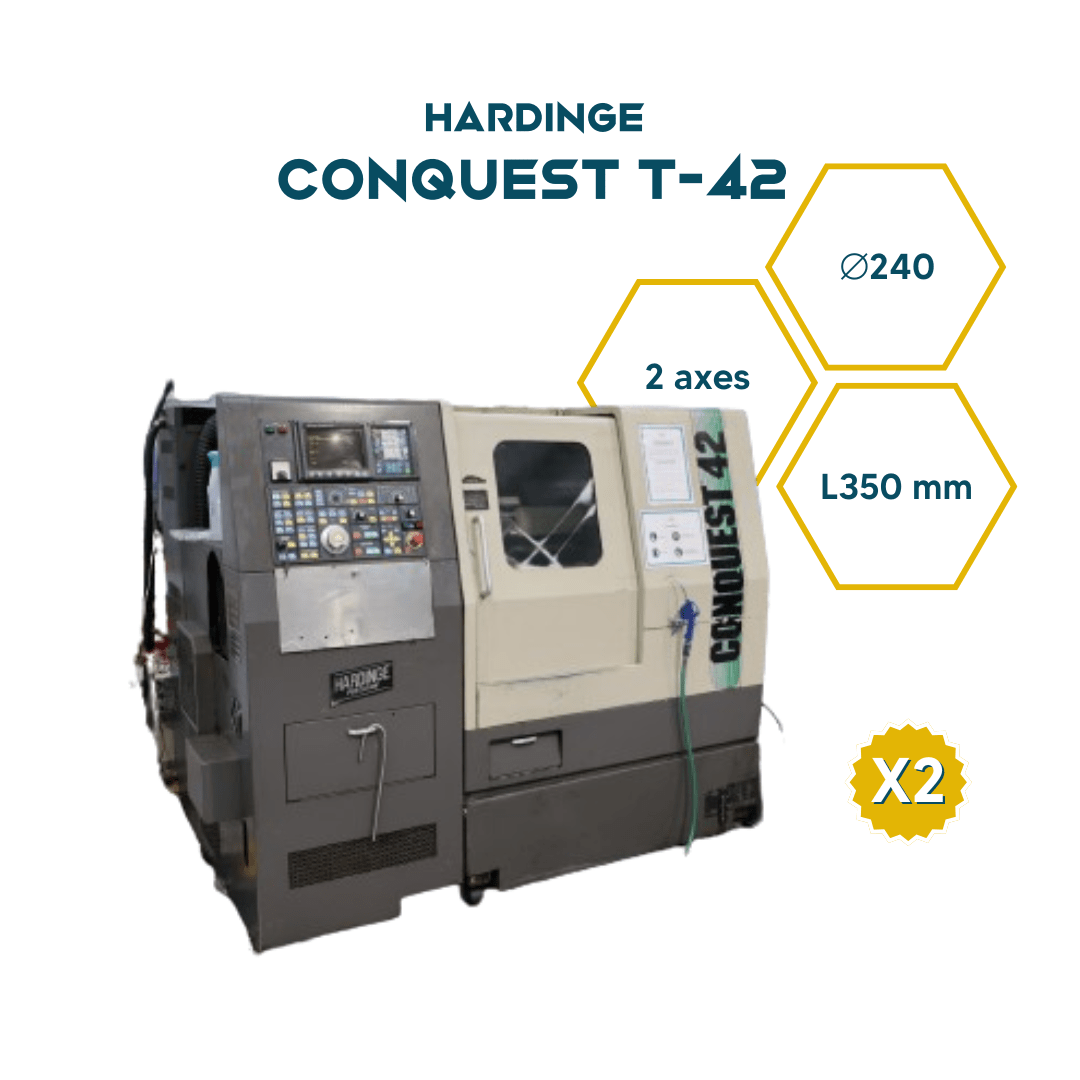 Hardinge conquest T-42- usinage en tournage de précision - parc machine LHERS