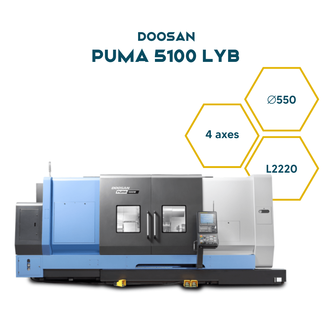 Puma 5100 LYB- usinage en tournage de précision - parc machine LHERS